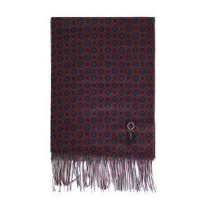 ASCOT Geometric Patterned Wool Scarf Men MULTICOLOUR Scarves
